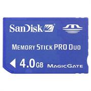 PSP - Sandisk Memory Stick PRO Duo 4gb