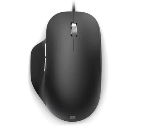 עכבר ארגונומי חוטי Microsoft Ergonomic Mouse  בצבע שחור