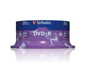 VERBATIM DVD -R 4.7GB 25 חבילה של 50 דיסקים של VER