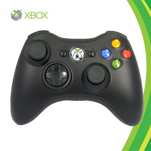 XBOX 360- BLACK WIRELESS CONTROLLER