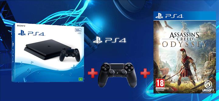 Playstation 4 Slim 1TB + Dualshock + AC Odessey