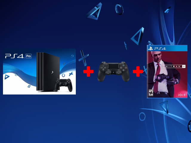 Playstation 4 Pro 1TB + Dualshock4 + Hitman 2