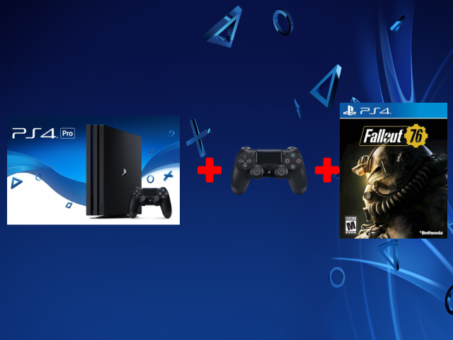 קונסולת Playstation 4 Pro 1TB + שלט נוסף + Fallout 76