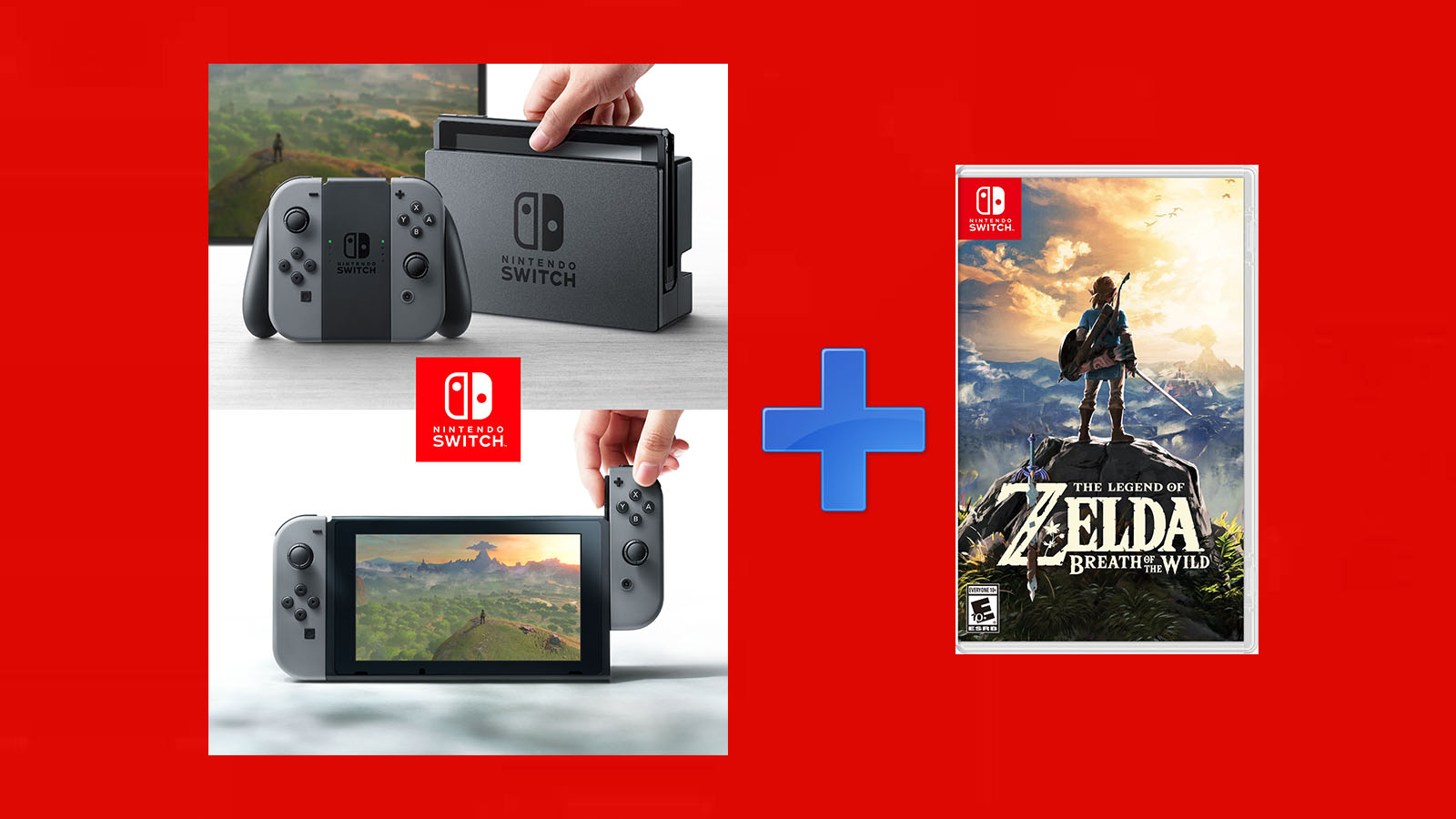 Nintendo Switch + Zelda Breath Of The Wild