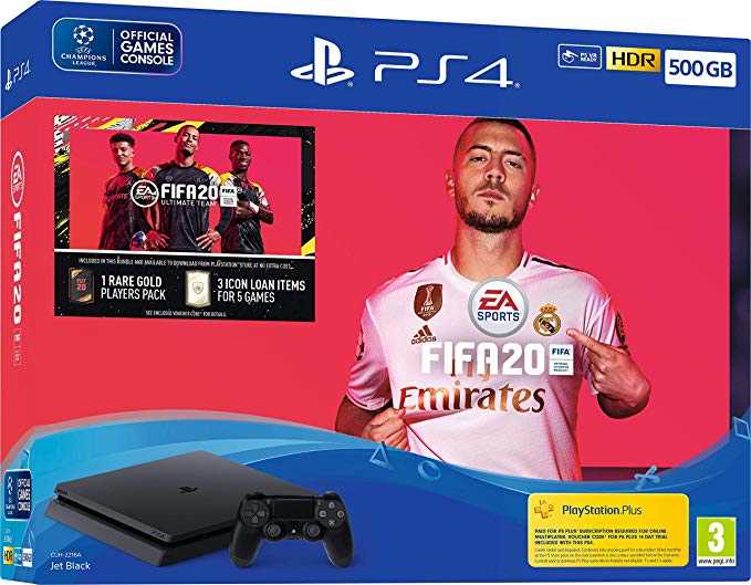 Playstation 4 SLIM 500GB + FIFA 20 BUNDLE