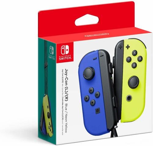 Switch Joy Cons בצבע צהוב וכחול