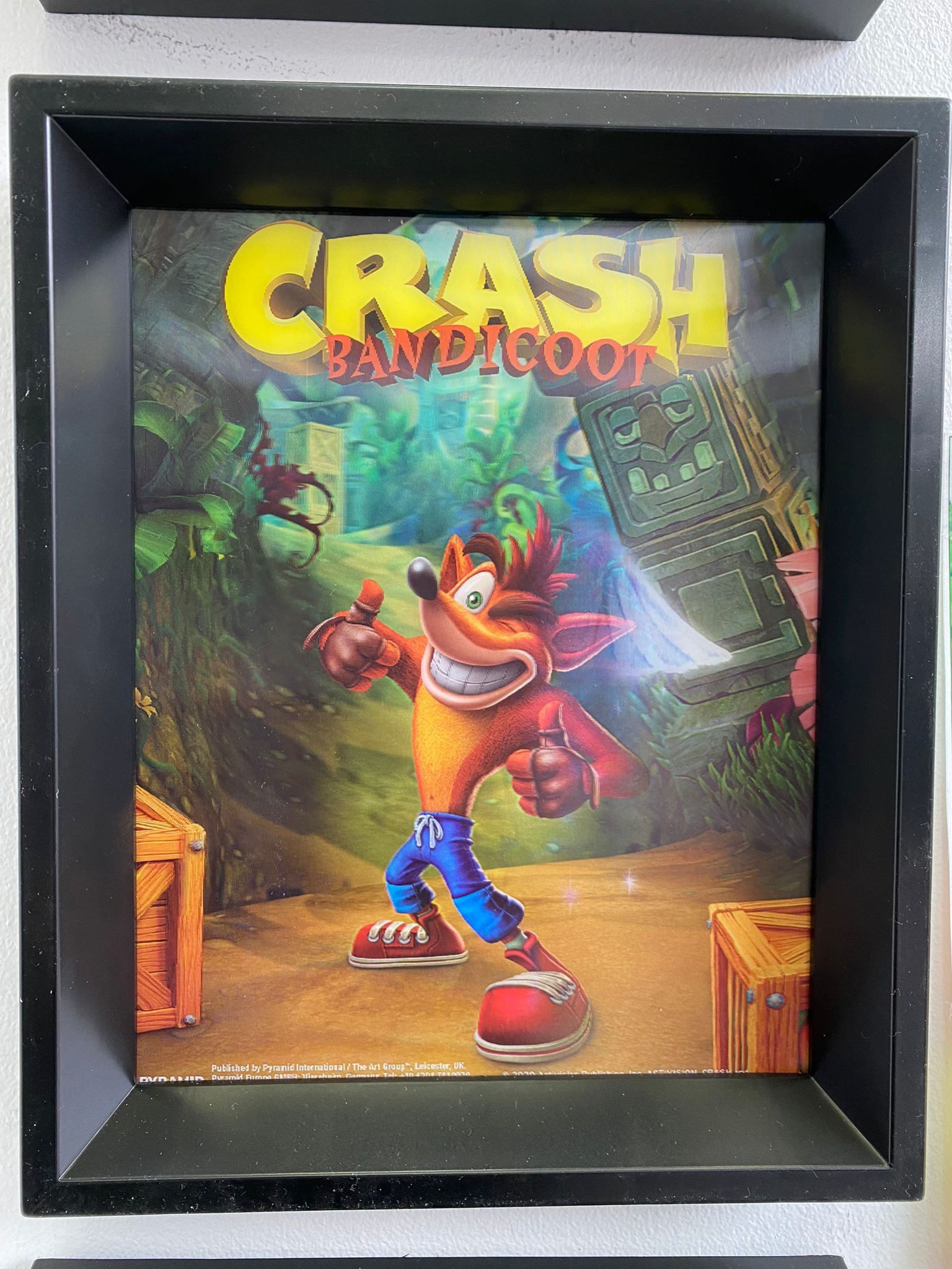 תמונת קיר תלת מימד- CRASH BANDICOOT