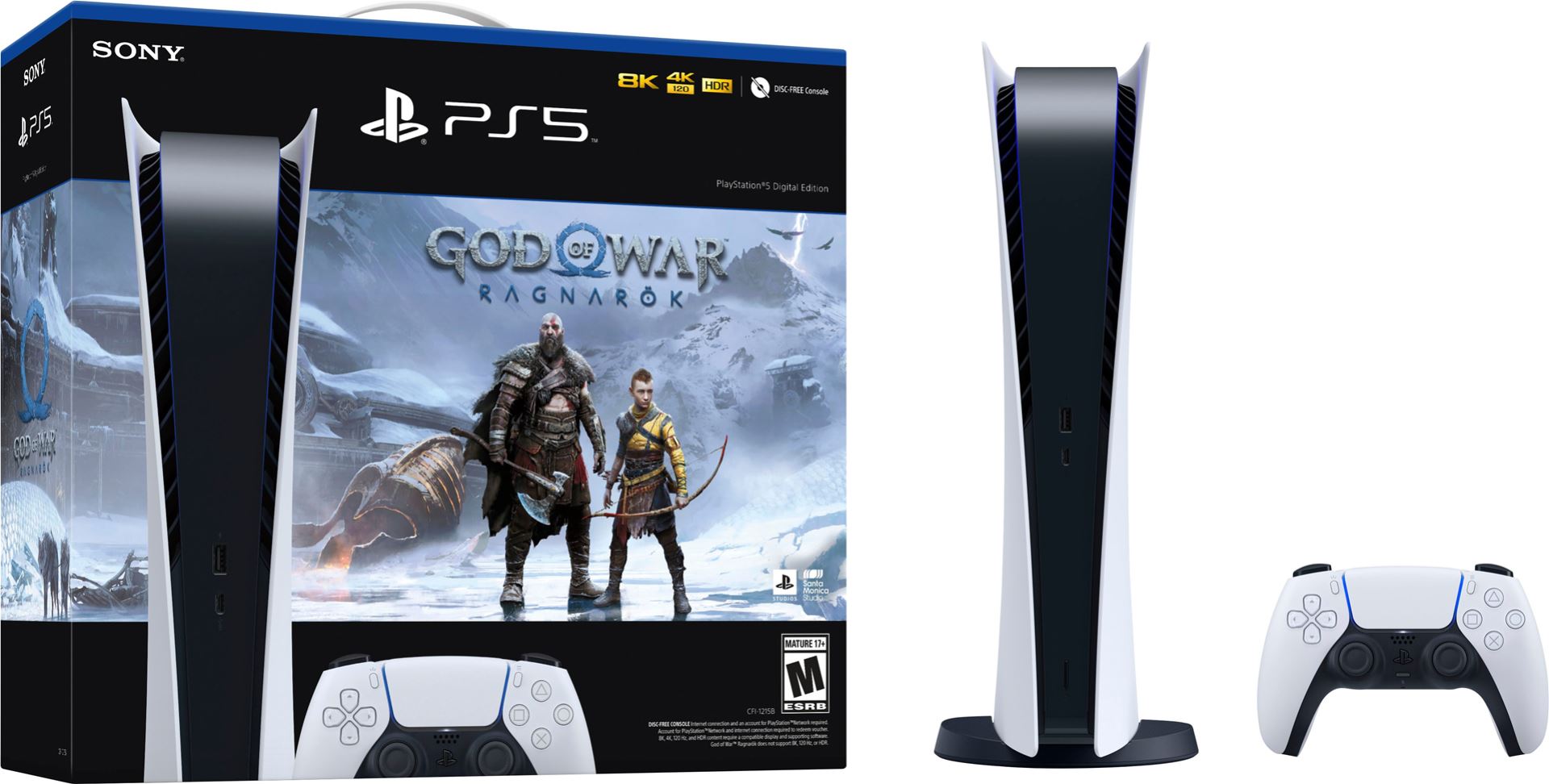 PLAYSTATION 5 ALL DIGITAL EDITION + GOD OF WAR