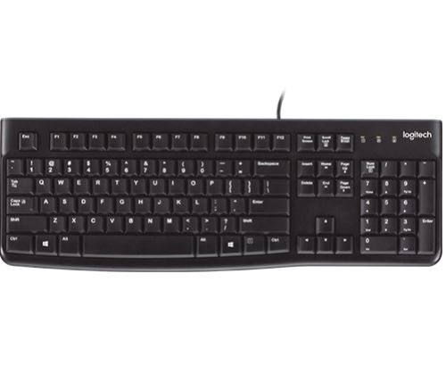 מקלדת חוטית Logitech K120 USB