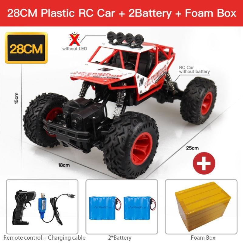 4WD RC RED- מכונית עם שלט