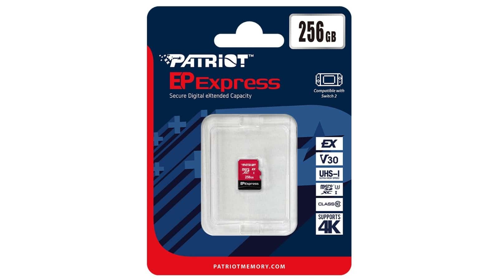 כרטיס זיכרון - Nintendo Switch 2 Patriot microSD™ Express Card 256GB