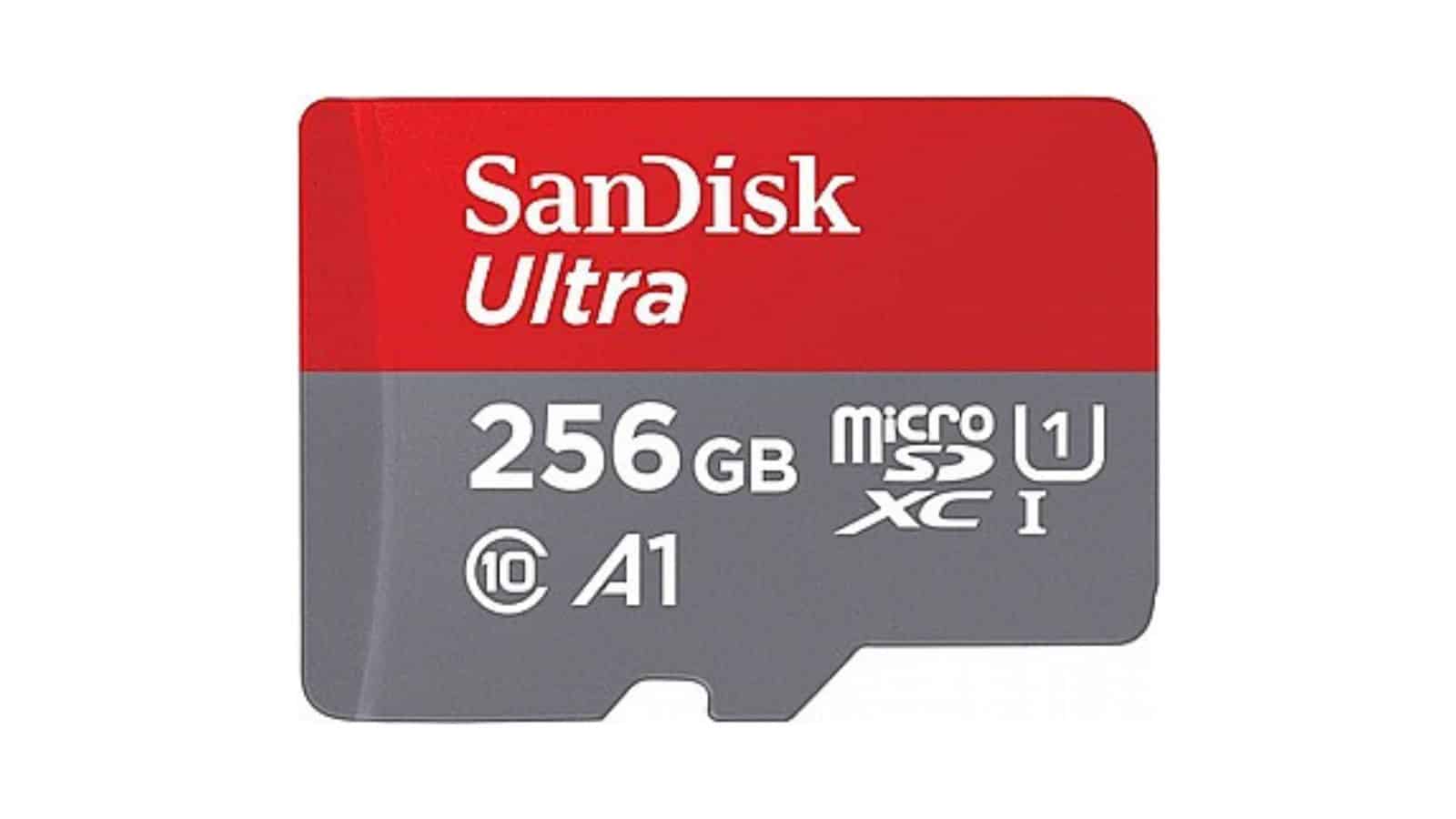 כרטיס זיכרון - Nintendo Switch SanDisk Ultra UHS I 256GB MicroSD Card