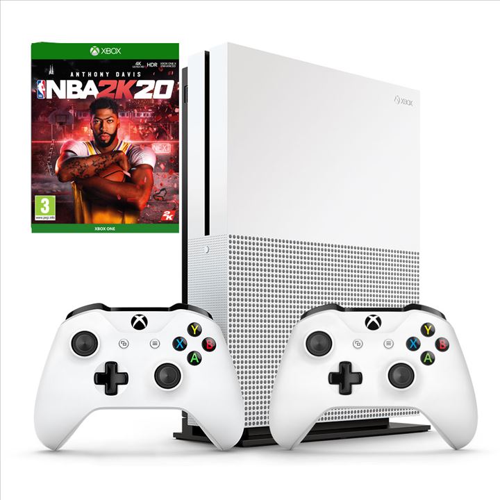 Xbox One Slim 1TB + שלט נוסף + NBA 2K20!