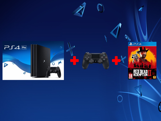 Playstation 4 Pro 1TB + Dualshock4 + Red Dead Redeption 2