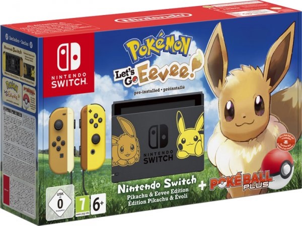 Nintendo Switch -  Lets Go Eevee + Poke Ball Plus!