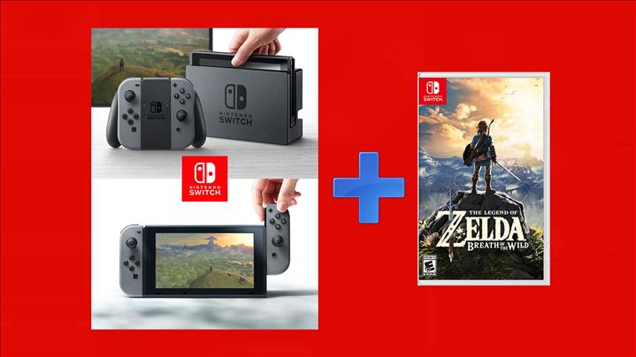 Nintendo Switch + Zelda Breath Of The Wild