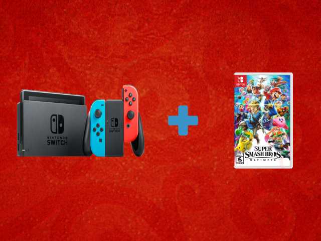 Nintendo Switch + Super Smash Bros Ultimate