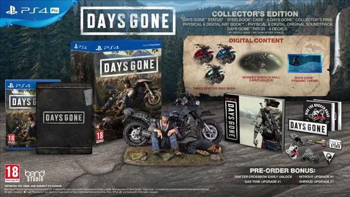 PS4 - Days Gone Collectors Edition