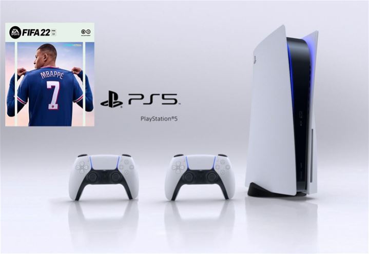 Playstation 5 825GB SSD + שלט נוסף + FIFA22