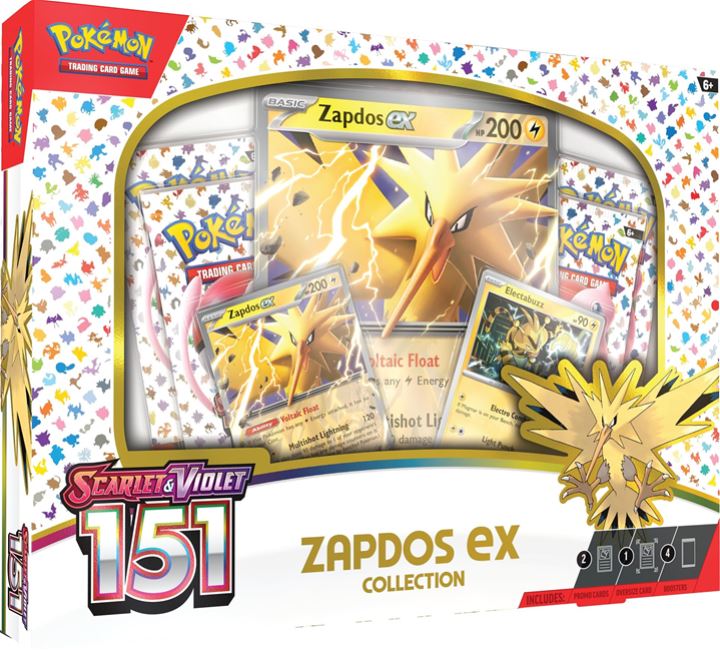 מארז קלפי פוקימון - Pokémon TCG: Scarlet & Violet-151 Zapdos ex Collection