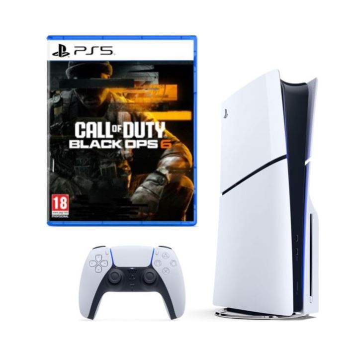 Playstation 5 Slim Blue-Ray + Call of Duty Black Ops 6 יבואן רישמי