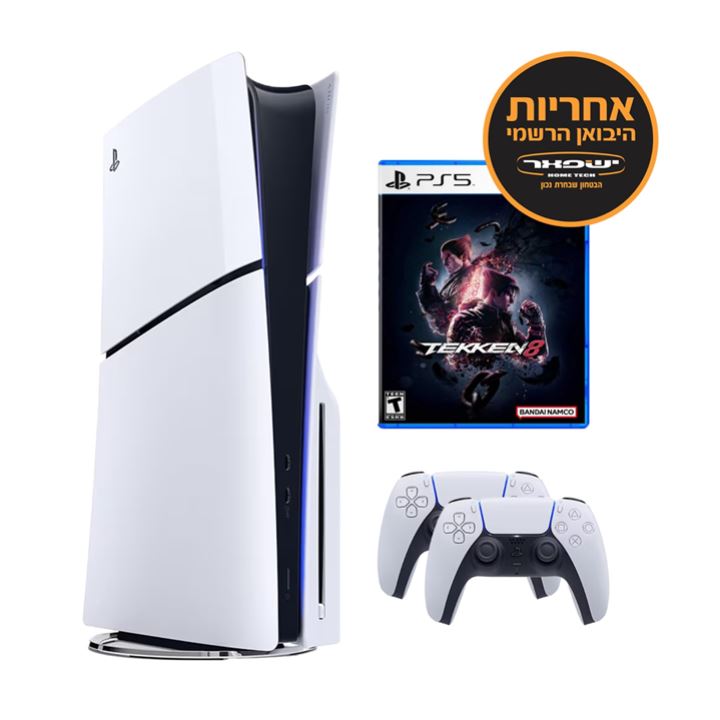 שלט נוסף + Playstation 5 Slim + Tekken