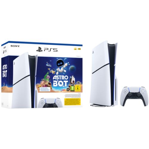 חבילת קונסולה PS5 - 1TB Blu-Ray Slim + משחק ASTRO BOT