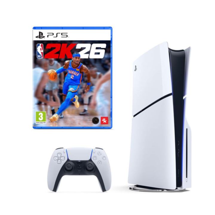 Playstation 5 Slim Blue-Ray + NBA 2K26 יבואן רשמי ישפאר