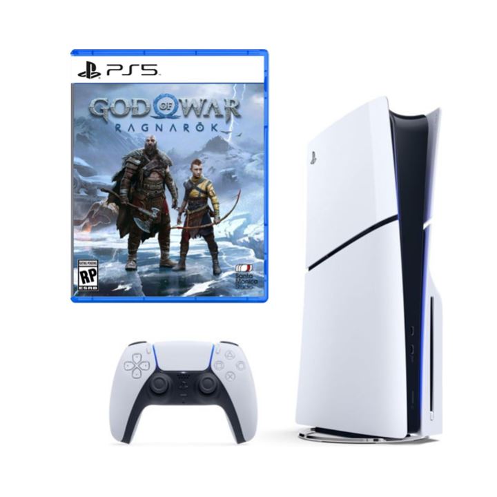 Playstation 5 Slim Blue-Ray + God of War Ragnarok יבואן רשמי