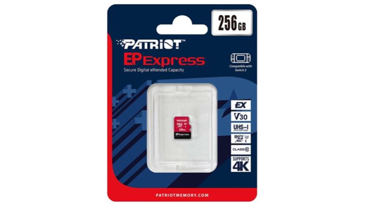 כרטיס זיכרון - Nintendo Switch 2 Patriot microSD™ Express Card 256GB