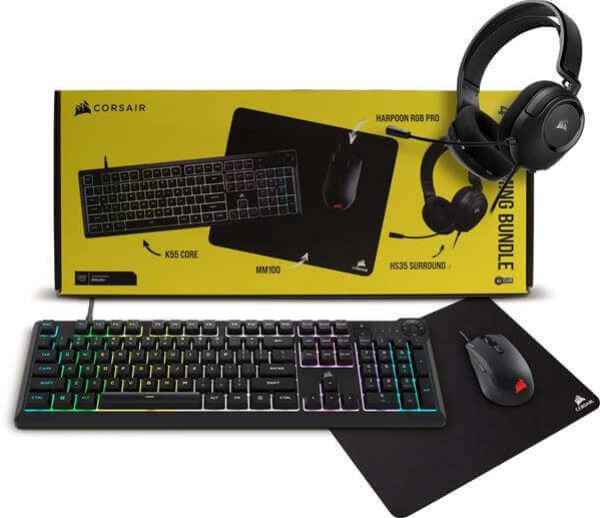 CORSAIR 4-in-1 Gaming Bundle - חבילת גיימינג מלאה לגיימרים