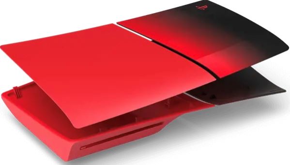 PS5- כיסוי לקונסולה - HYPERPOP COLLECTION TECHNO RED - צבע אדום