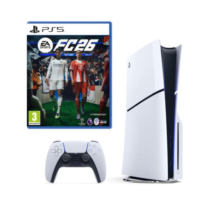 Sony PlayStation 5 Slim 1TB Blu-ray Edition FC 26 Bundle סוני